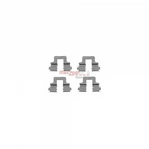 Комплект принадлежностей, тормозные колодки METZGER GREENPARTS 109-1606 VAG задняя ось - Фото 1