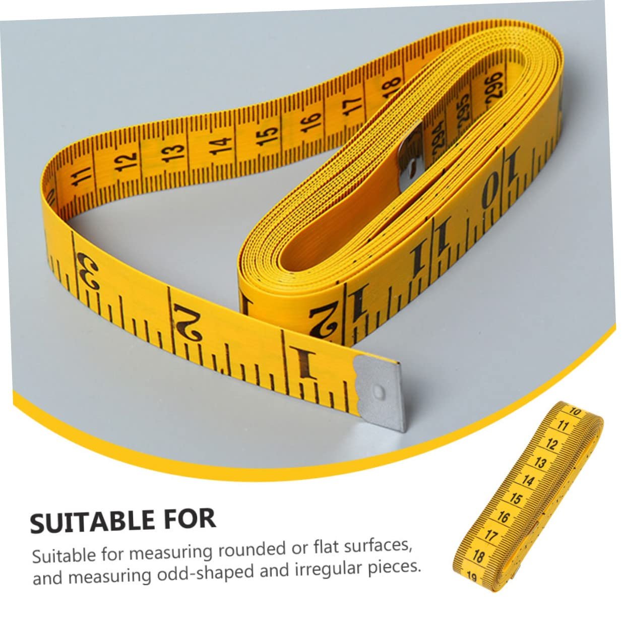 М'яка Рулетка KITANDOVE Двостороння Жовта, фото №9