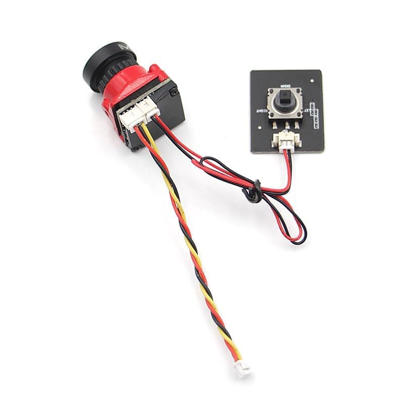 Камера SPARKHOBBY Msita Ratel FPV Mini 2000TVL 1/1.8" HDR Starlight 2.1мм 4:3 & 16:9 NTSC & PAL Переключаемая для RC FPV Дронов Красная, фото №7