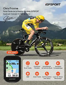 GPS велокомпьютер iGPSPORT BSC300T 2.4" Цветной сенсорный экран Навигация 8 ГБ synthetic.ua - Фото 1