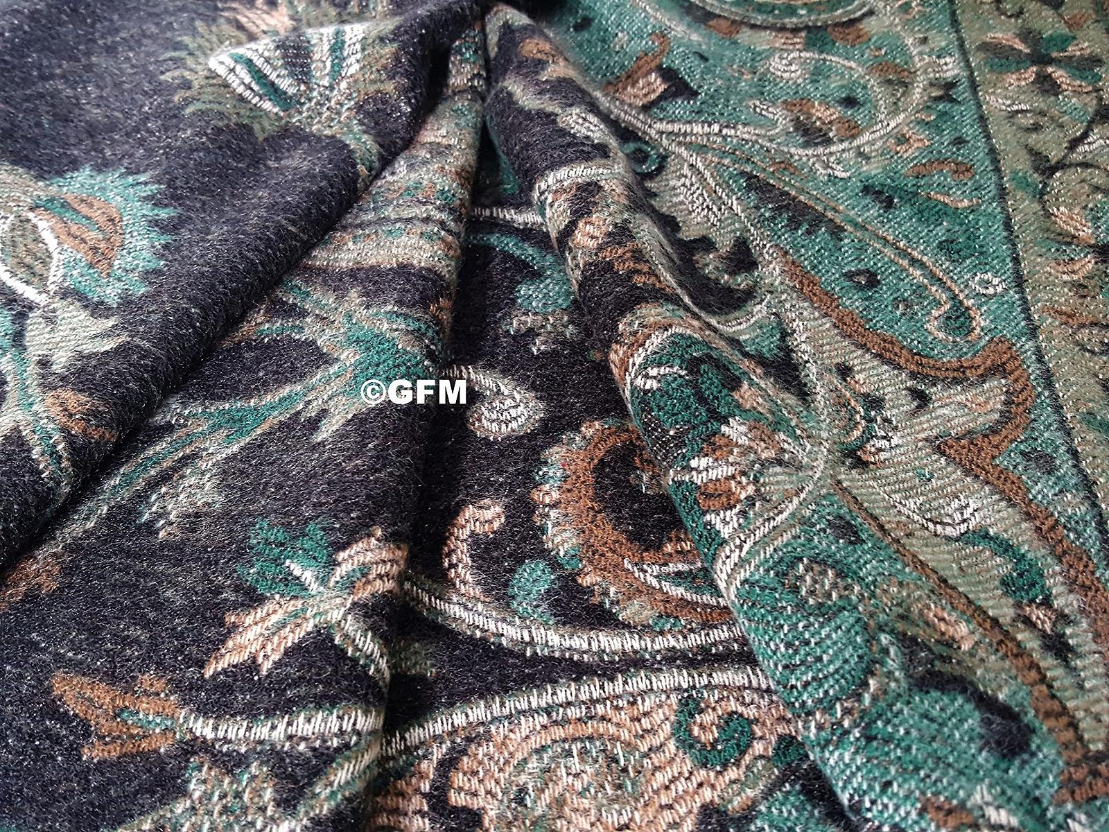 Шарф GFM з кашеміру з квітковим принтом пейслі для осені та зими (PAISSHL), фото №6