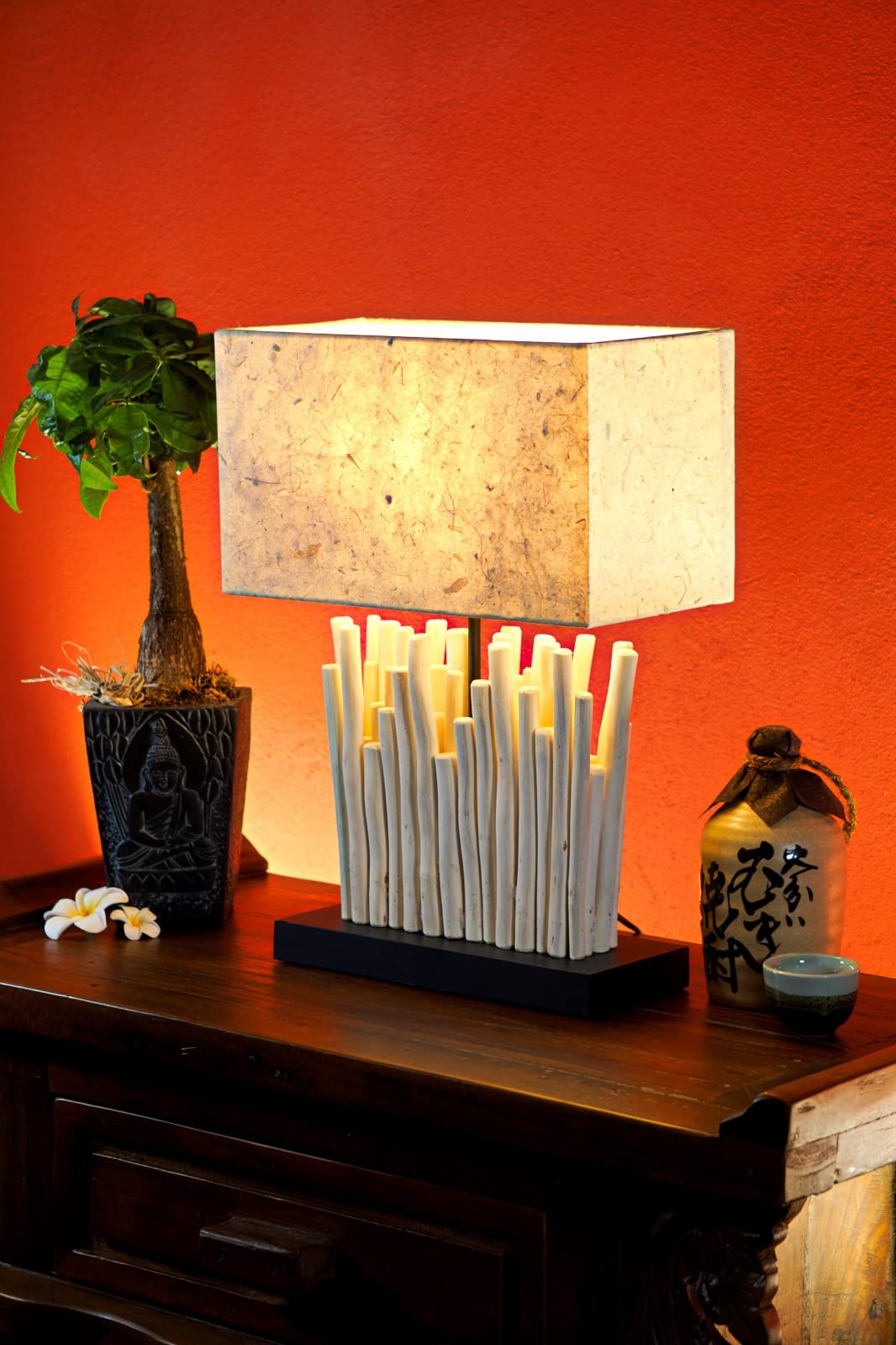 Настільна лампа Puwai Driftwood 50 x 35 см дрифтвуд цоколь E27, фото №2