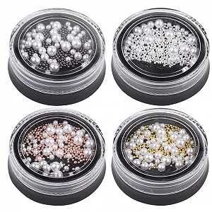 Бисер для дизайна ногтей Lurrose, микро-шарики, 3D украшения для ногтей, для салона, дома - Фото 1