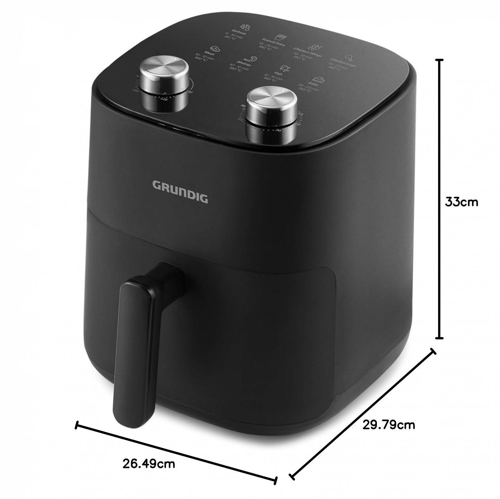 Мультипіч Grundig FRY 6321 L 4.7 л 1300 Вт Чорна, фото №6 Мультипіч Grundig FRY 6321 L 4.7 л 1300 Вт Чорна, фото №6