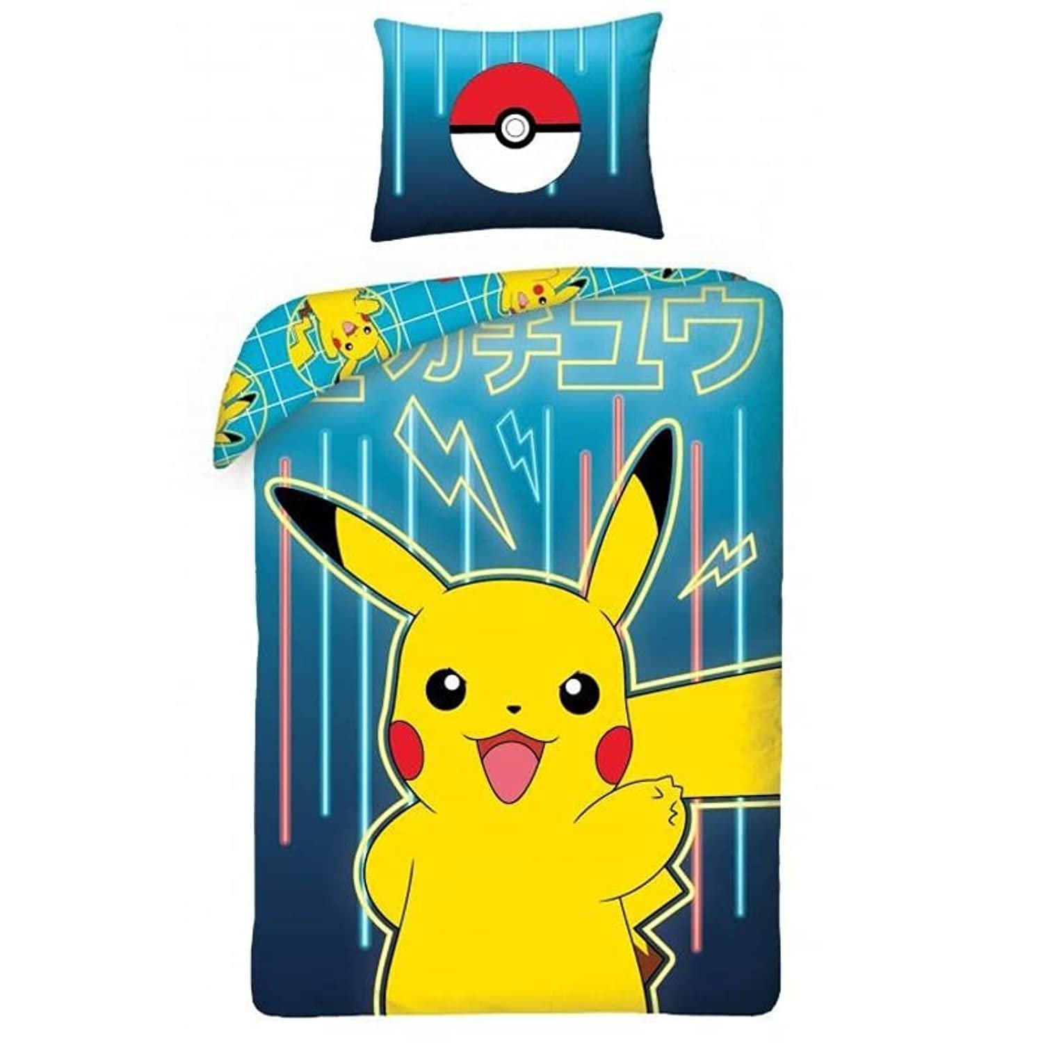Комплект Halantex Пододеяльник + Наволочка Pokemon Pikachu Хлопок, фото №1