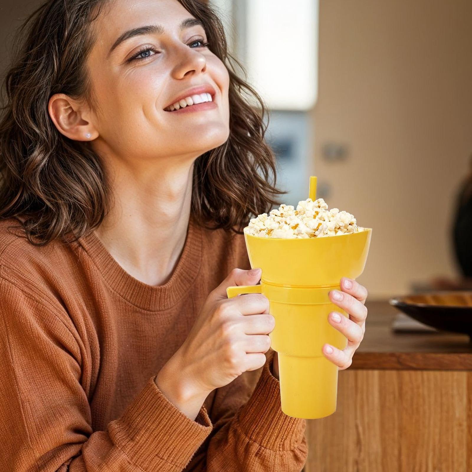 Комбінована склянка для напоїв та снеків, дорожній контейнер, фото №8 Комбінована склянка для напоїв та снеків, дорожній контейнер, фото №8