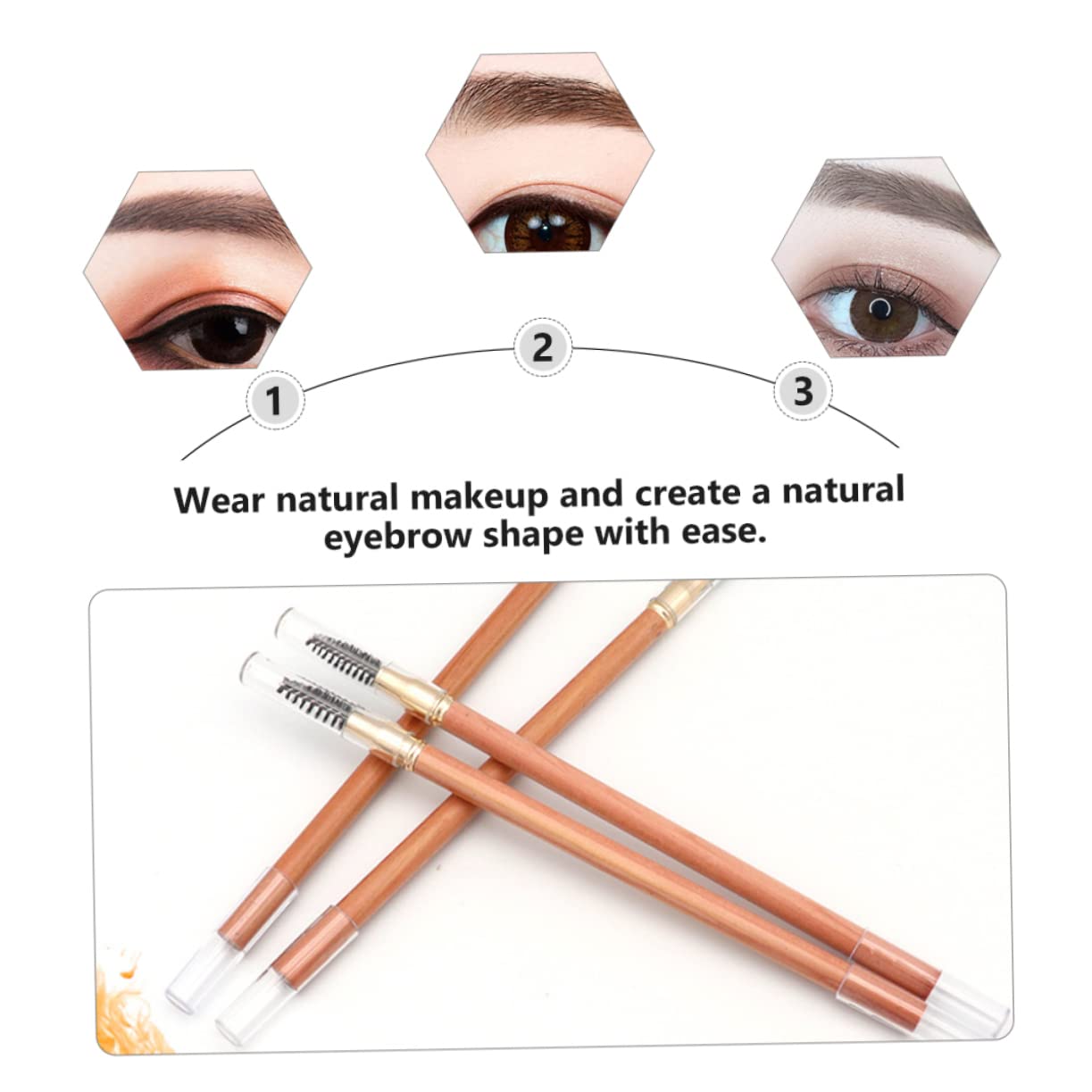 Карандаш для бровей Beaupretty 2st Двусторонний с кистью Деревянный Водостойкий, фото №7 Карандаш для бровей Beaupretty 2st Двусторонний с кистью Деревянный Водостойкий, фото №7