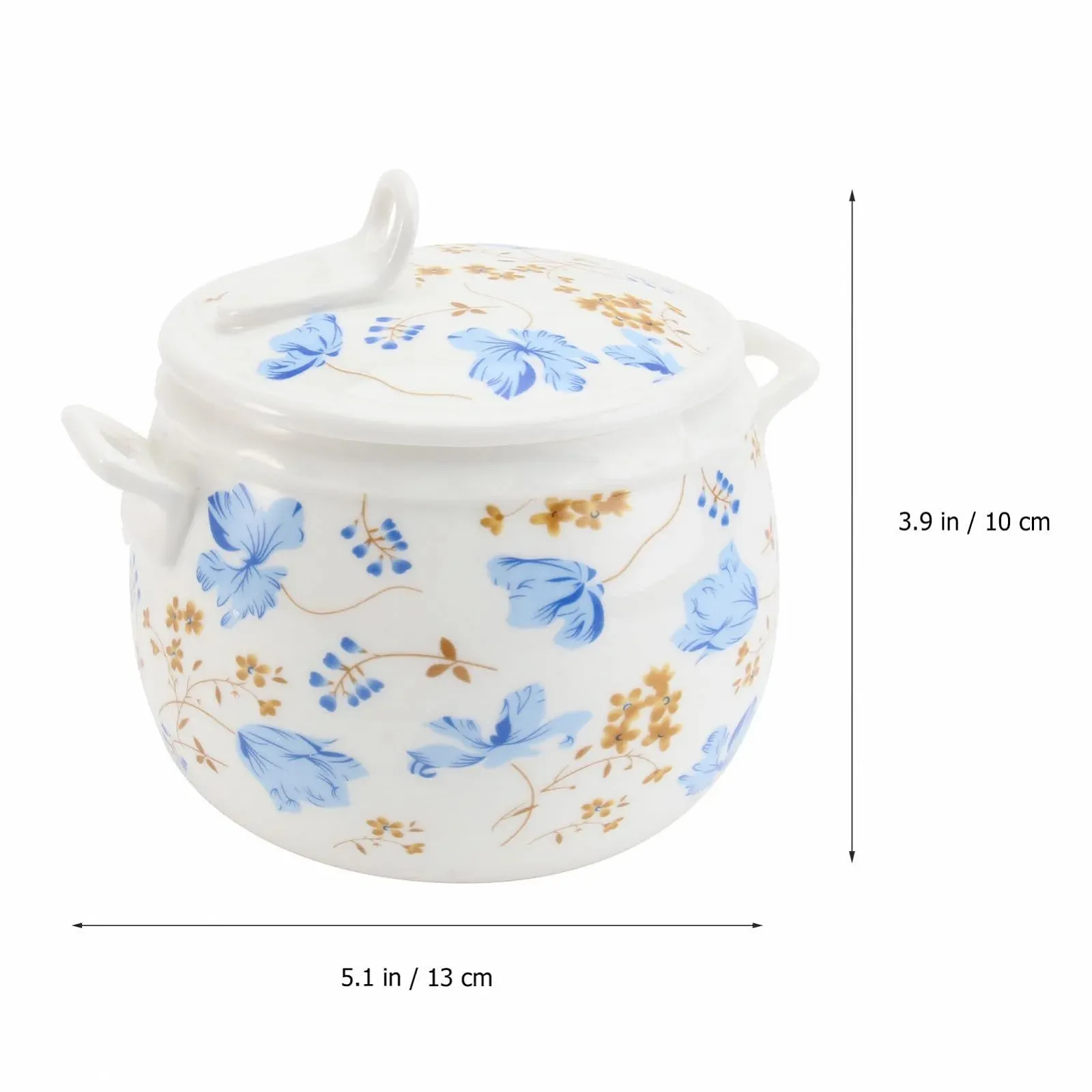 Кастрюля для тушения SOIMISS керамическая с крышкой декор Орхидея, фото №6 Кастрюля для тушения SOIMISS керамическая с крышкой декор Орхидея, фото №6