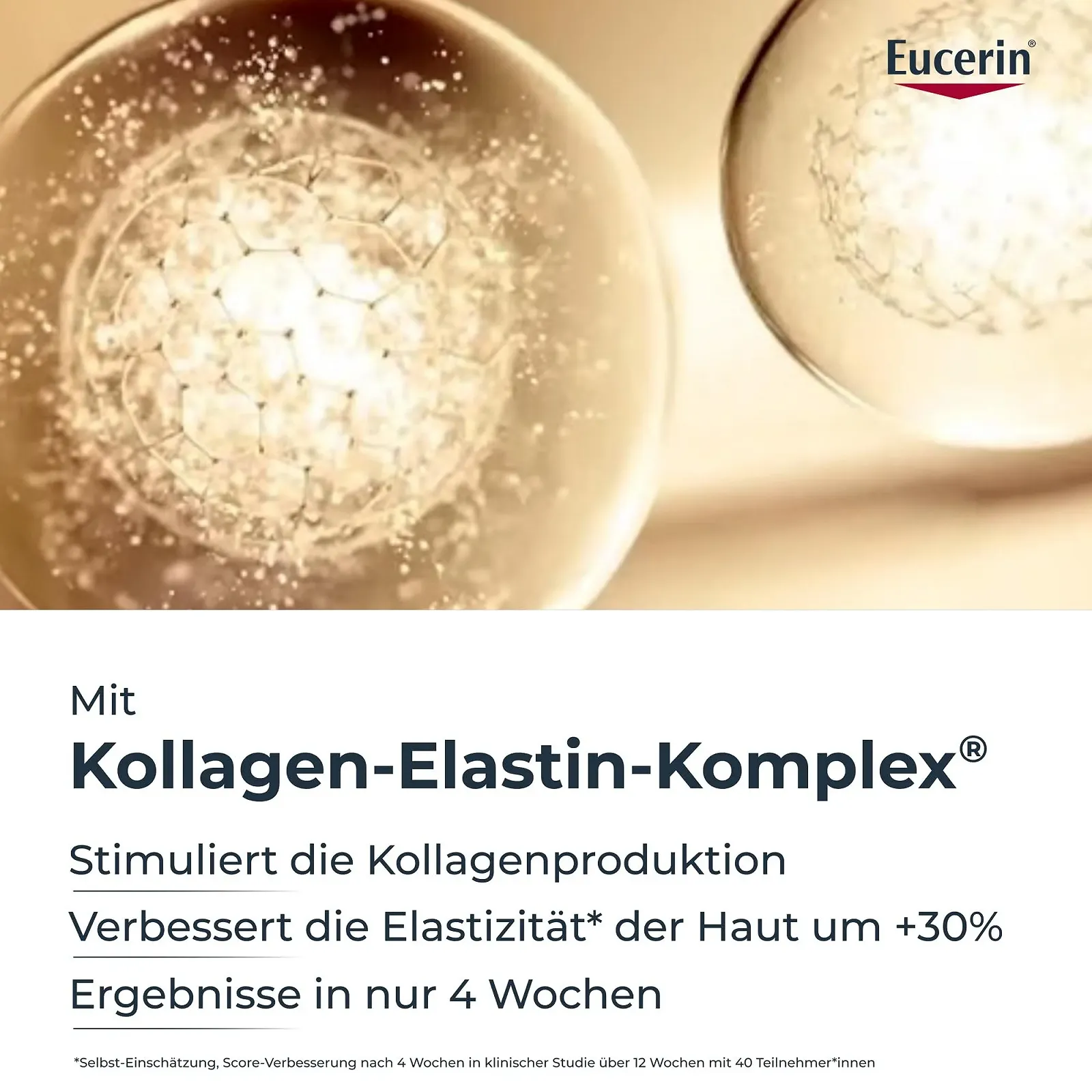 Денний крем Eucerin Hyaluronic Filler + Elasticity SPF 30 Антивіковий проти зморшок з тіамідолом, колаген-еластиновим комплексом та гіалуроновою кислотою 50 мл, фото №4