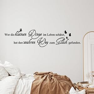 Наклейка на стіну GRAZDesign 070 124 "Wer die kleinen Dinge im Leben schätzt" - Фото 1