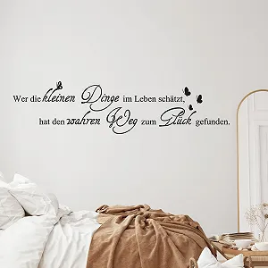 Наклейка на стіну GRAZDesign 070 124 "Wer die kleinen Dinge im Leben schätzt" - Фото 1