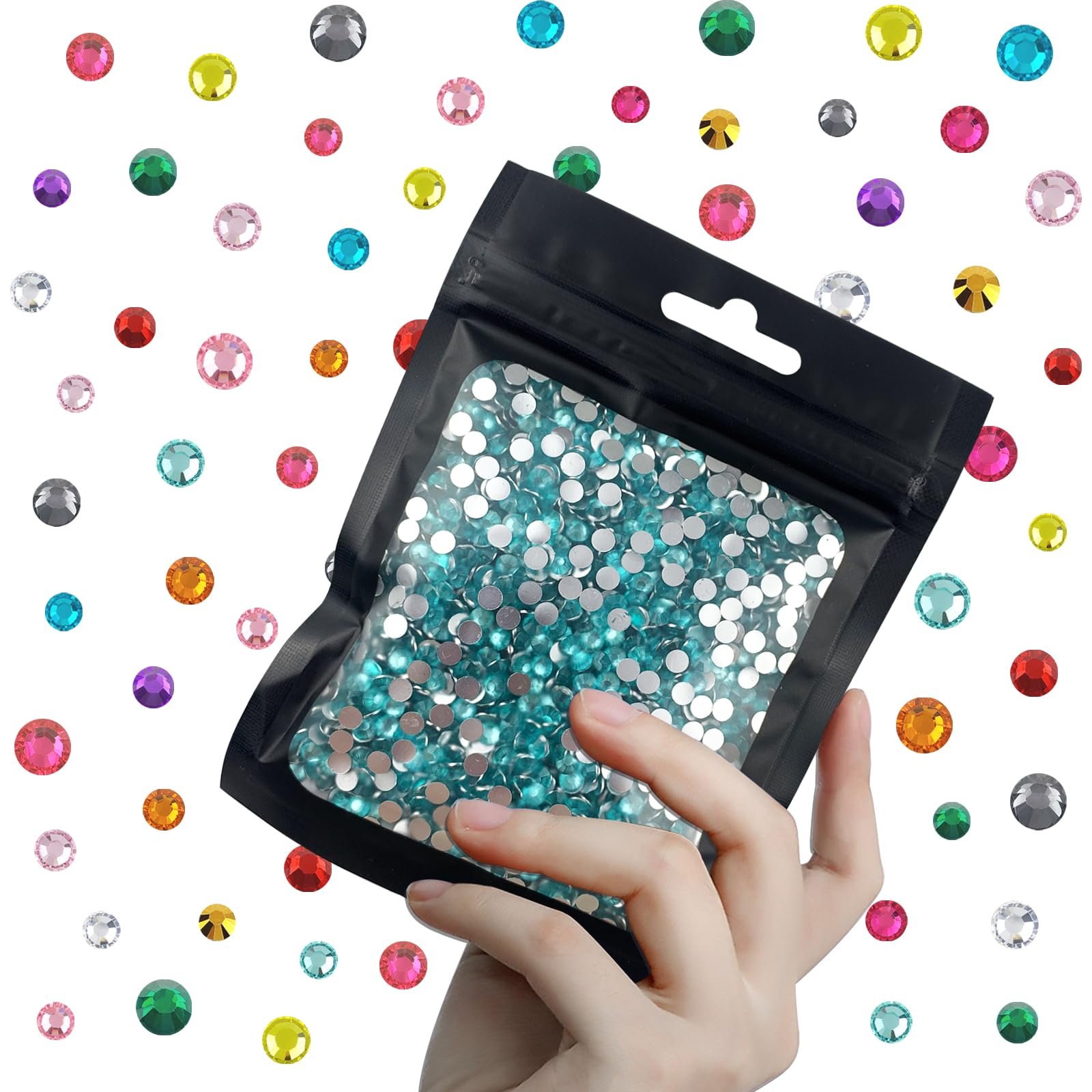 Стрази Кристал Аквамарин 4 мм, 3000 шт., фото №1