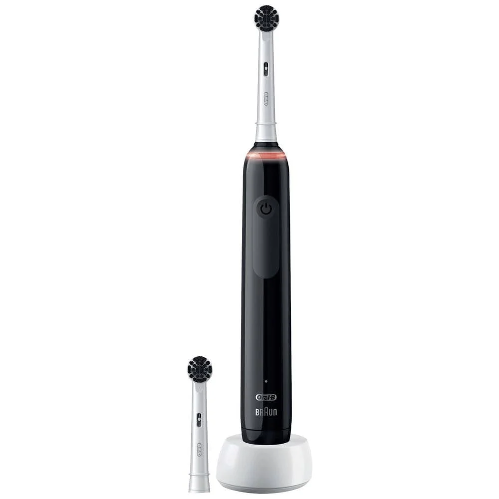 Электрическая зубная щетка Oral-B Pro 3 3000 Pure Clean 613011 Black/White, фото №1