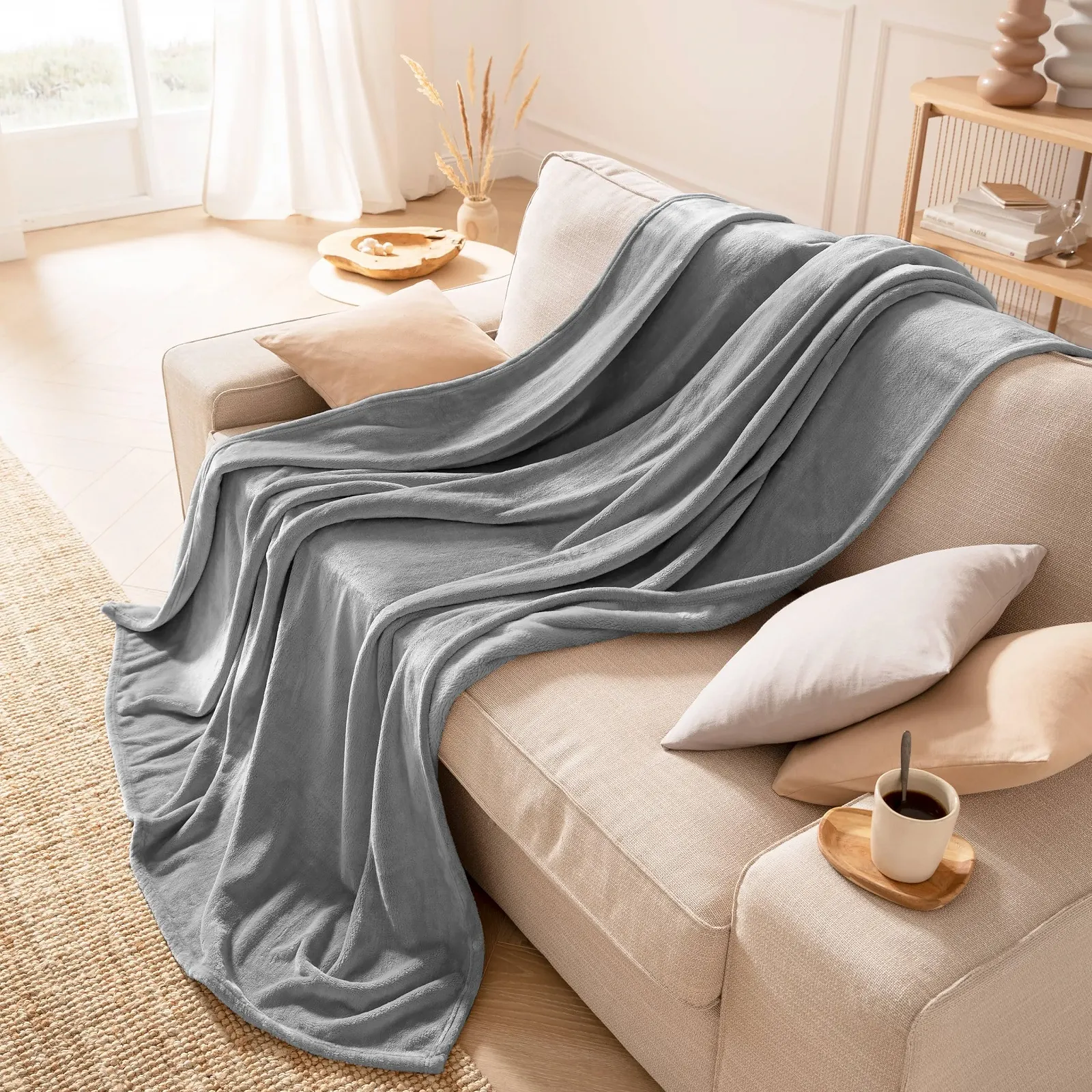 Покривало ESTELLA Cuddly Blanket Polar Fleece Срібний 150 x 200 см, фото №4