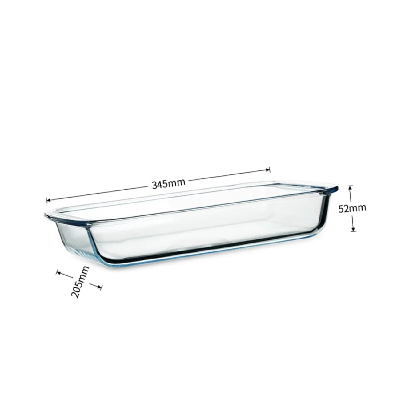 Форма для запекания NOLITOY термостойкая стеклянная с двойными ручками прямоугольная, фото №8