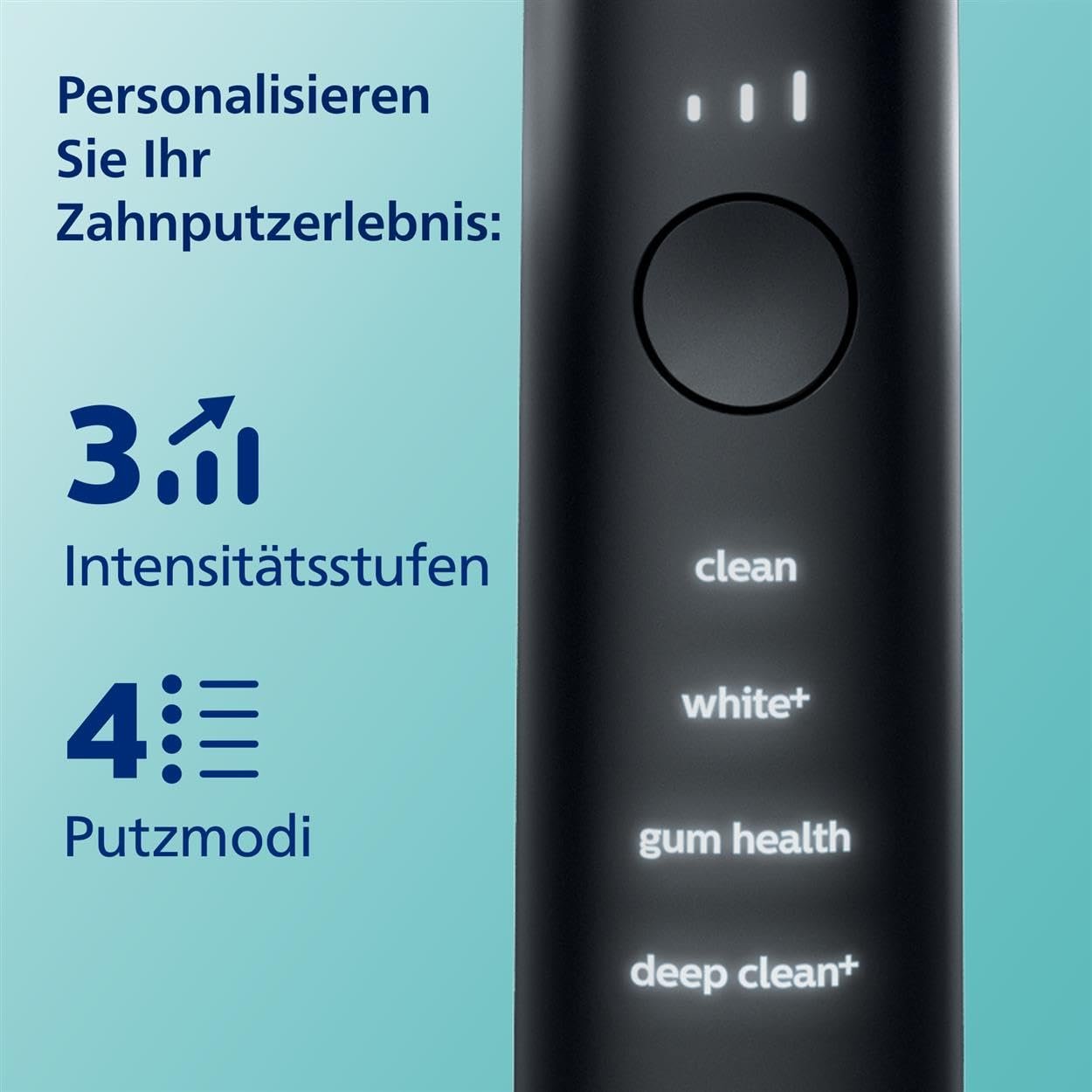 Зубна щітка електрична Philips Sonicare DiamondClean 9000 HX9914/54, 2 шт, чорний + чорний, фото №3