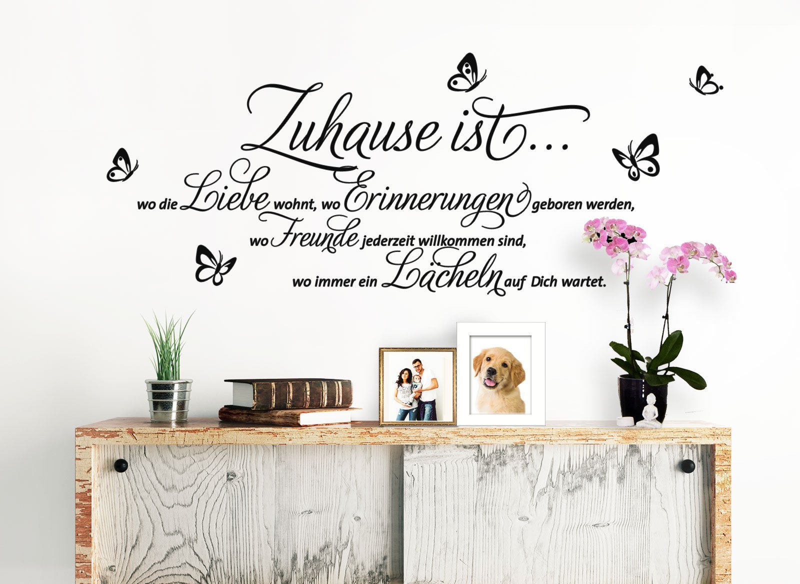 Наклейка для стін Grandora W3058 Цитата Zuhause ist Вінілова, фото №3