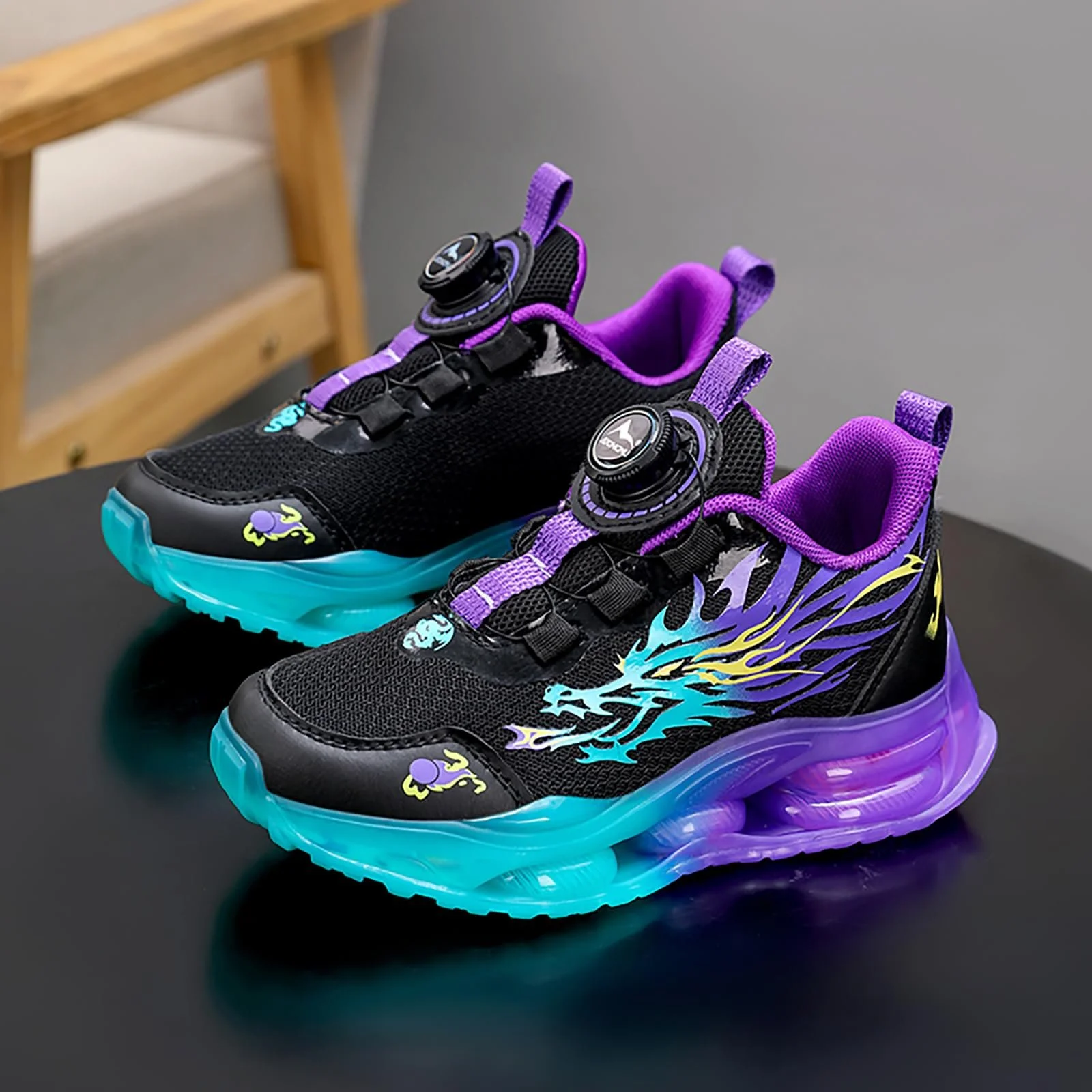 Дитячі Кросівки і дівчаток Спортивні Бігові Кросівки Тренажери з Поворотним Механізмом Дихаючі Модні Легкі Тренажери, фото №8