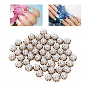 Украшения для маникюра (50 шт.) Металлическое основание, 3D дизайн synthetic.ua - Фото 1