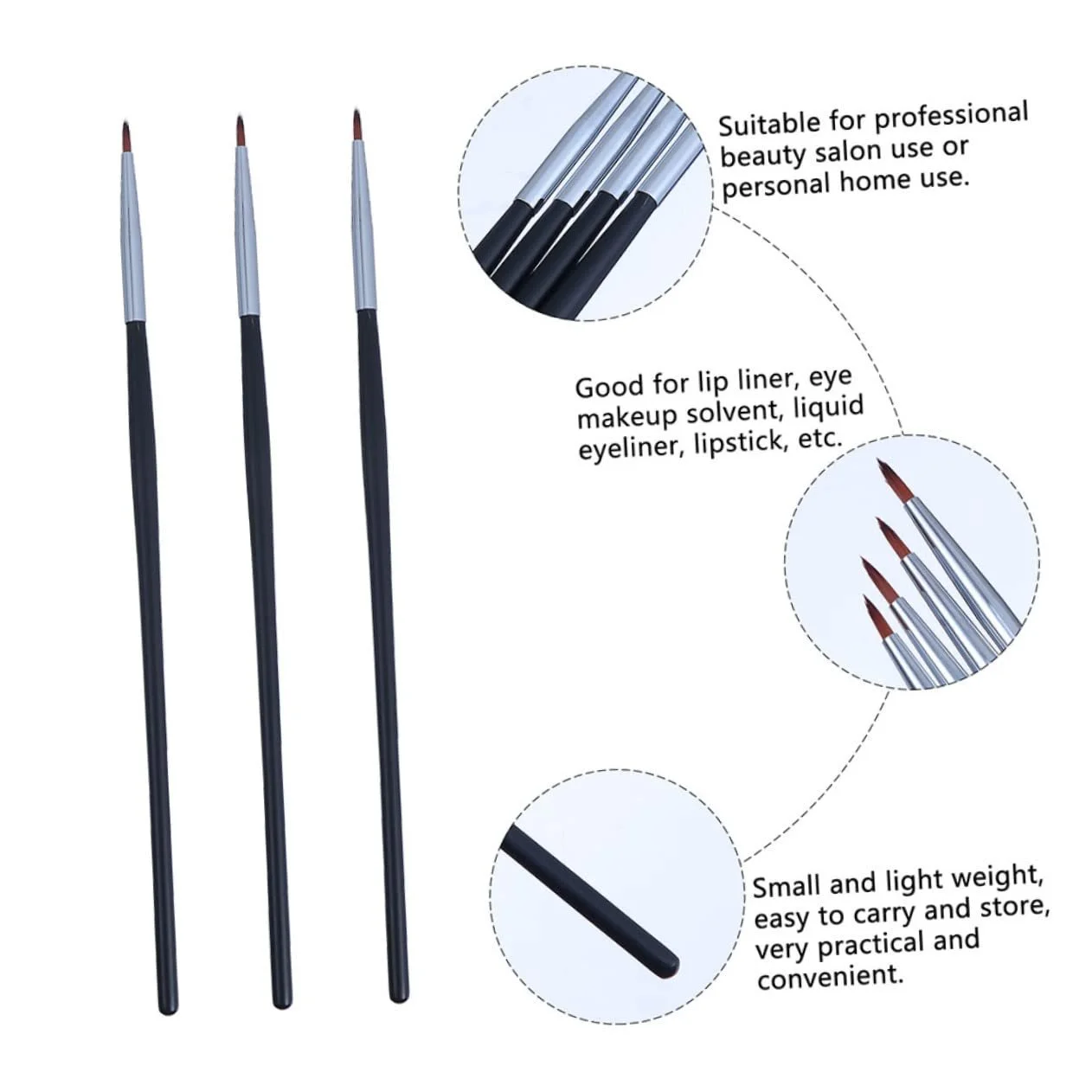 Кисти для подводки FRCOLOR Набор 10 штук, фото №7 Кисти для подводки FRCOLOR Набор 10 штук, фото №7