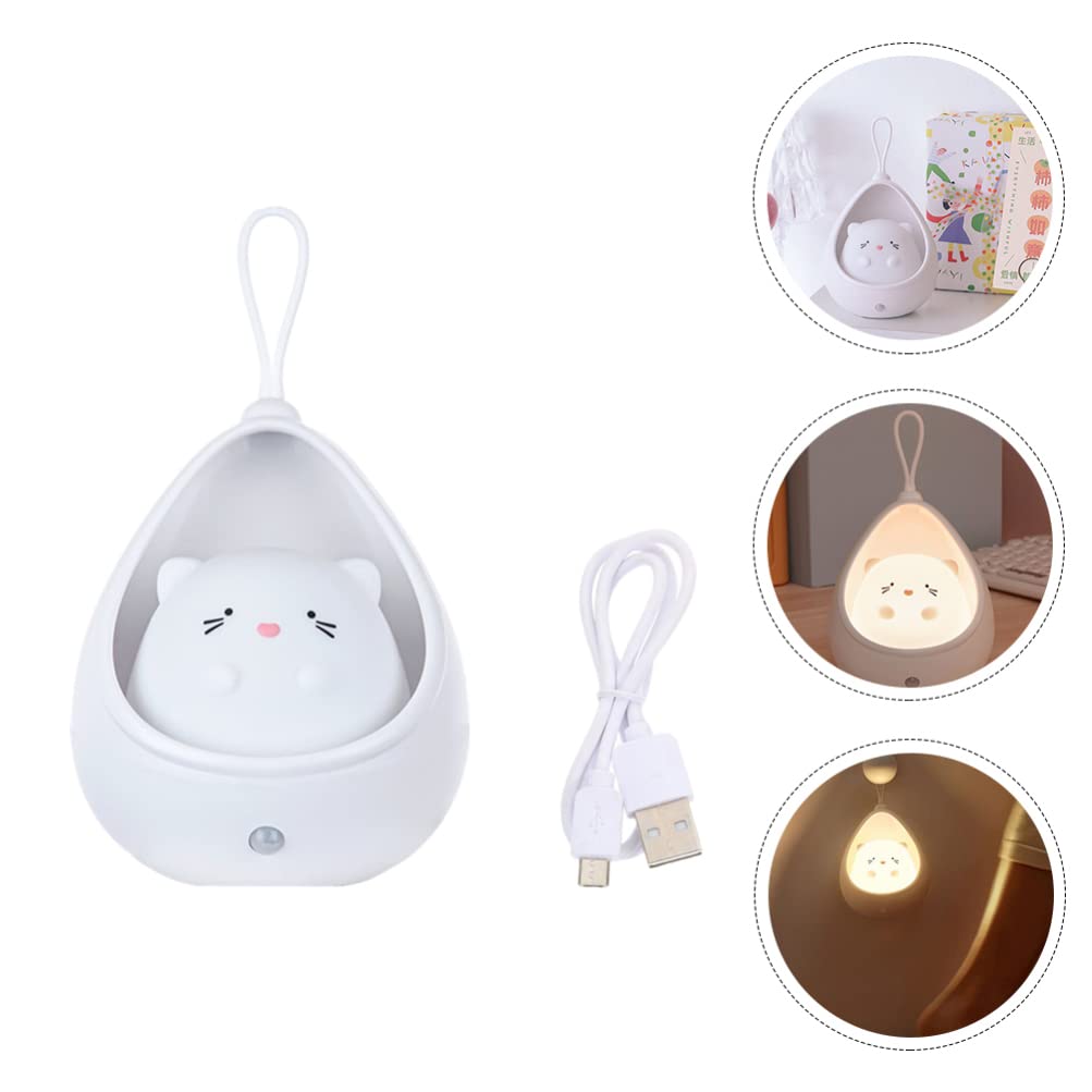 Светильник SOLUSTRE Motion Sensor USB Charging Cabinet Night Light Cartoon LED для девочек детей Белый, фото №4