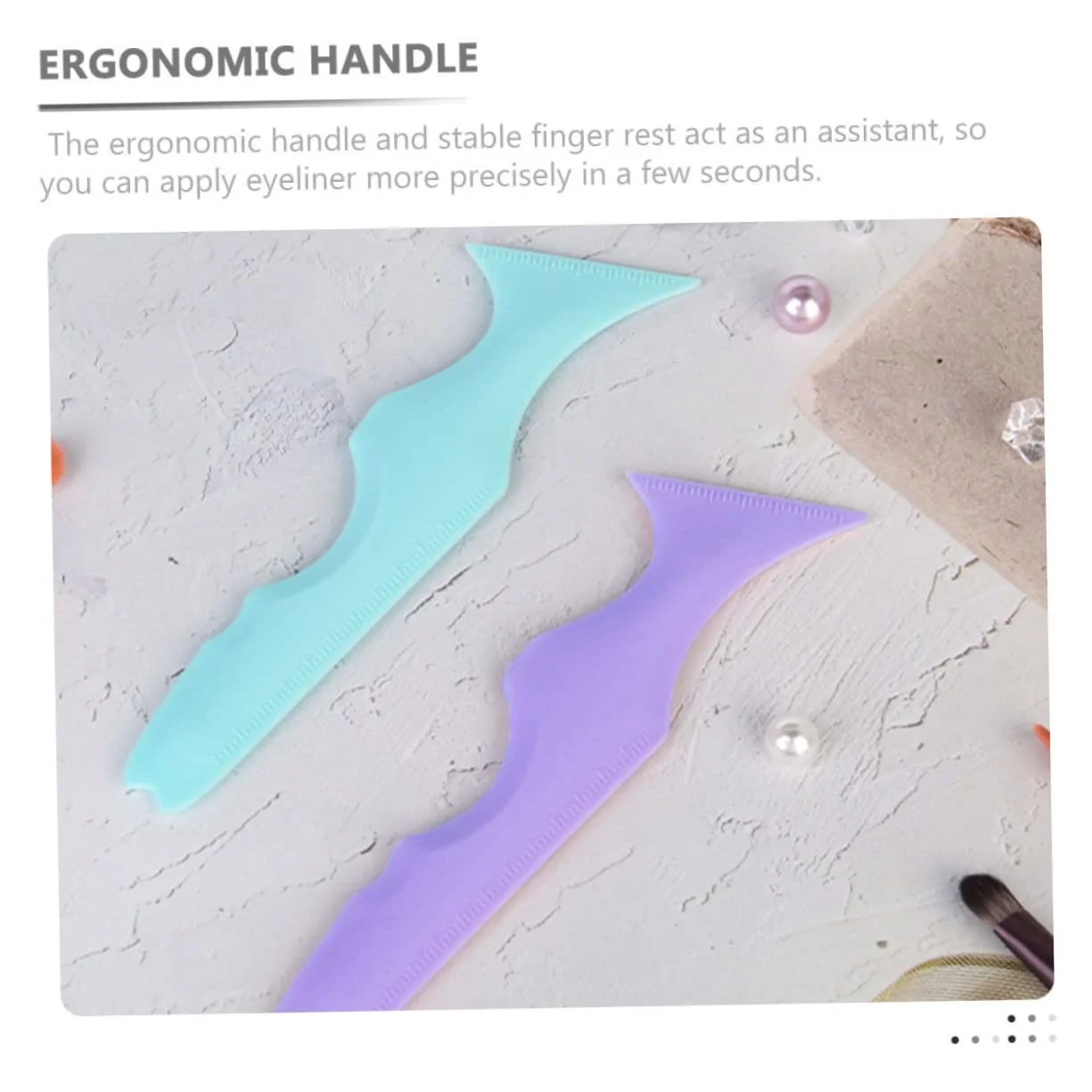 Інструмент Minkissy Silicone Eyeliner Tool Маскарадний Захисний Силіконові Трафарети для Олівця для Очей, фото №3