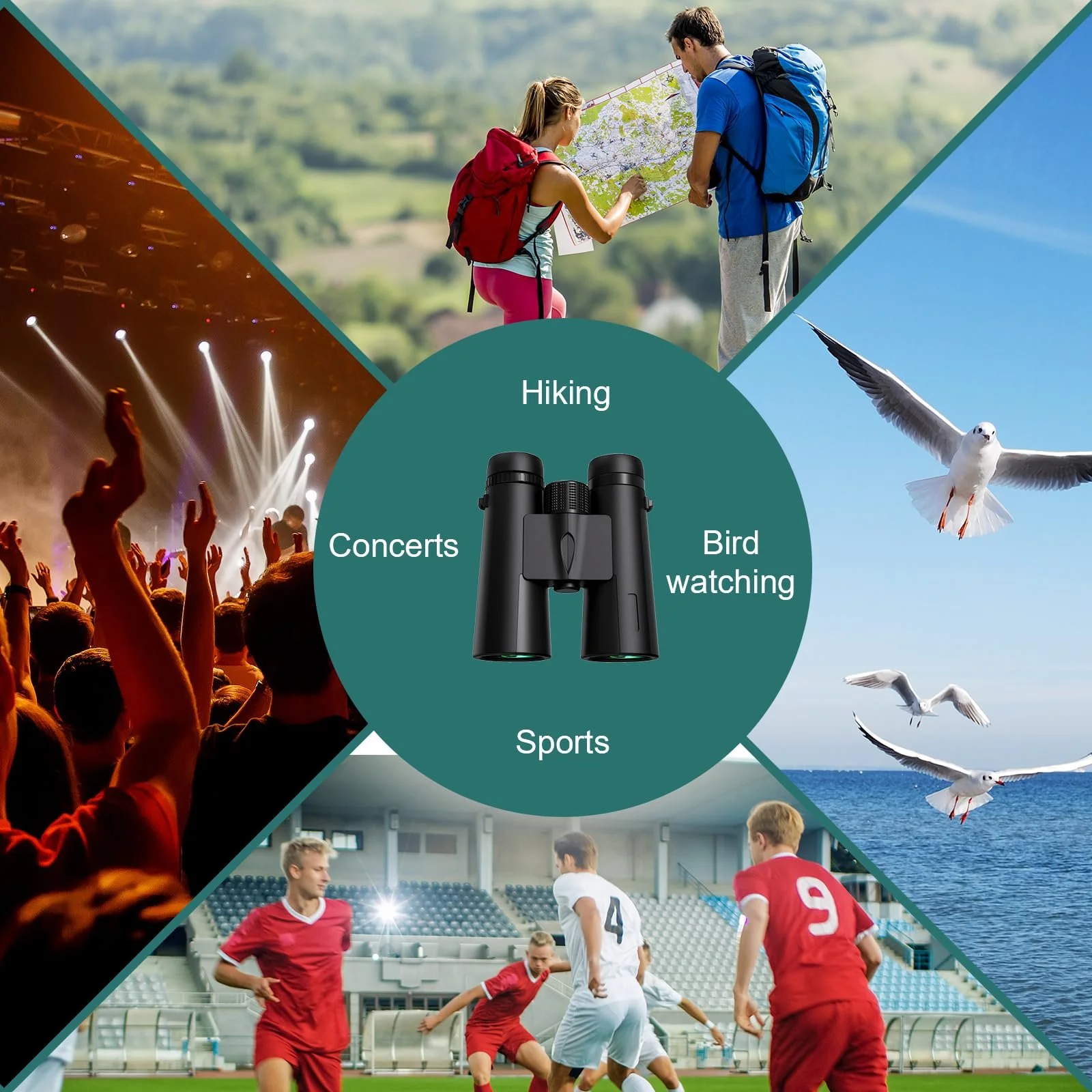 Бінокль Olycism 12x42 HD FMC BAK4 Prism, фото №7