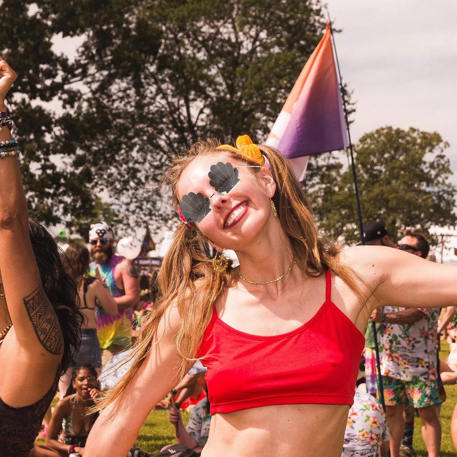 Сонцезахисні окуляри NUOBESTY Незвичайної Форми в Стилі Панк, Темно-сірий, фото №2