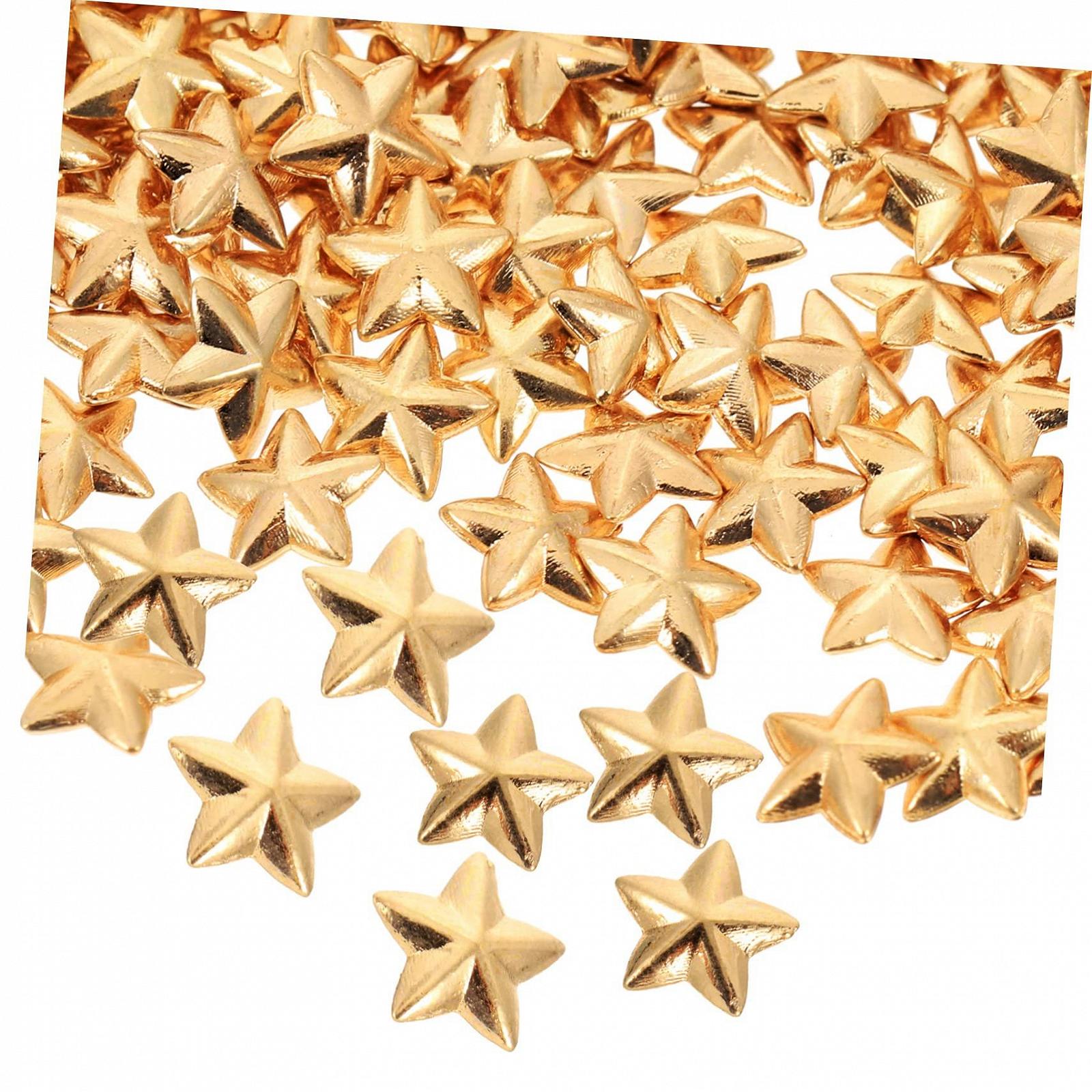 Прикраси для нігтів Healeved Пентаграма металева 200 шт., фото №1