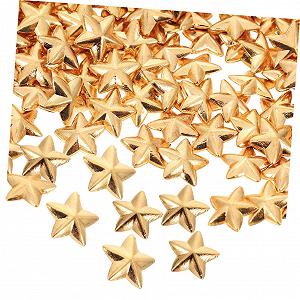 Прикраси для нігтів Healeved Пентаграма металева 200 шт. - Фото 1