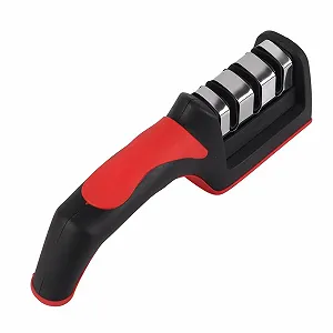 Точилка для ножей 3-сегментная ручная 21 x 5 см synthetic.ua - Фото 1