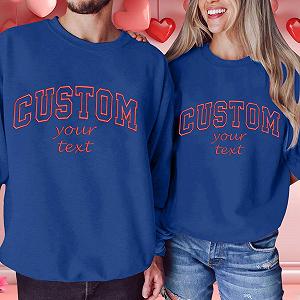 Свитшот Generisch Обычный Текст Женский Мужской Валентина Принт Буквы synthetic.ua - Фото 1