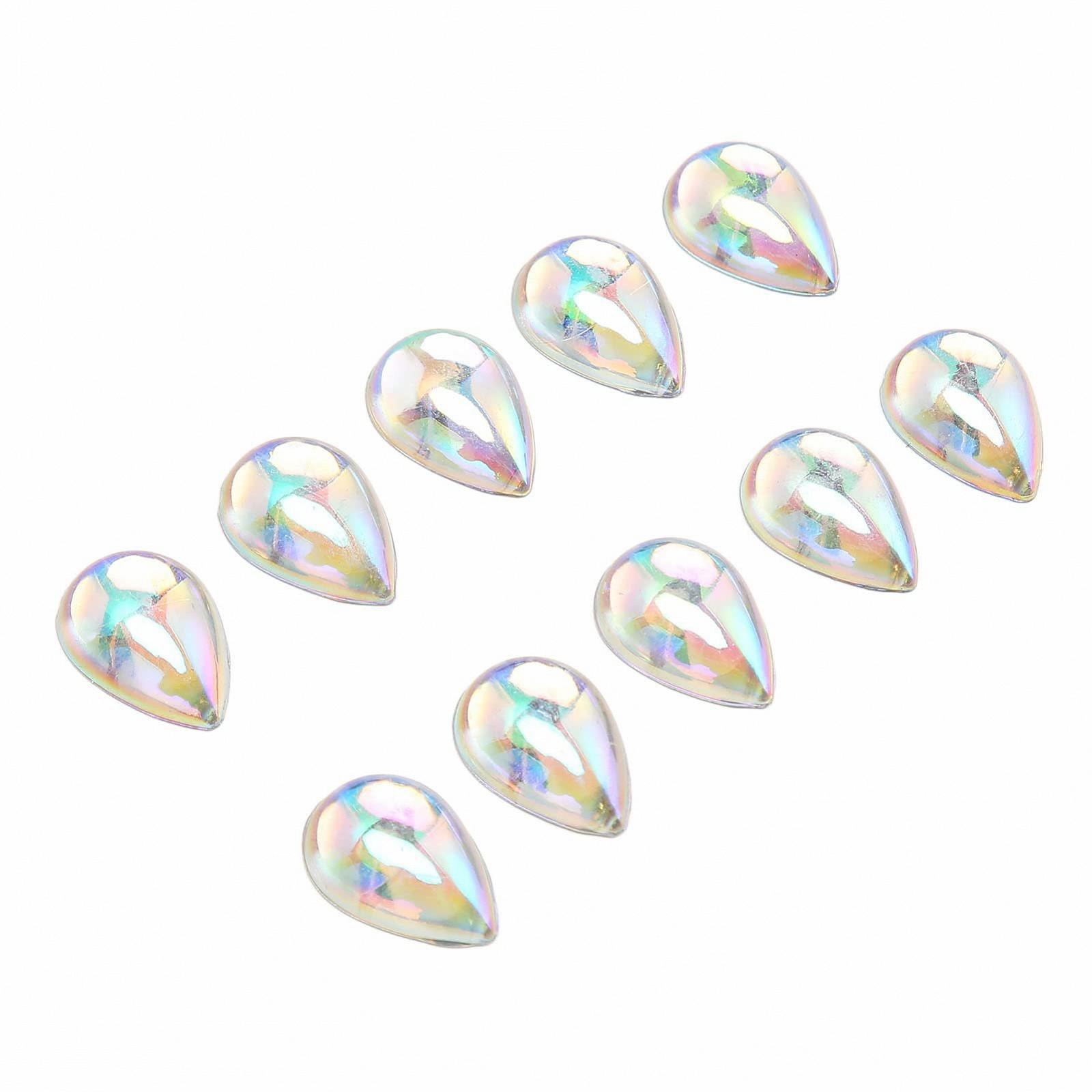 Стразы для ногтей 500 шт., акриловые, блестящие, фото №2