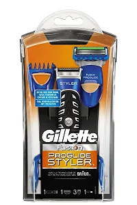Подарочный набор Gillette Fusion ProGlide 3-в-1 Стайлер, бритва, триммер и гель для бритья synthetic.ua - Фото 1
