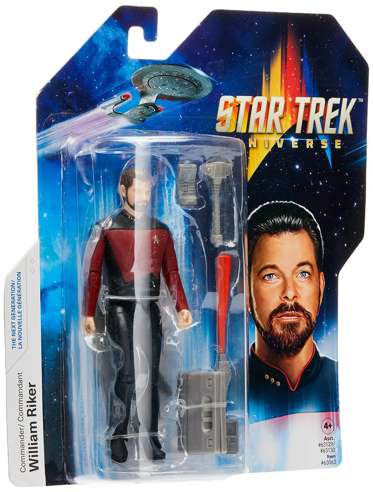Фигурка BANDAI Star Trek The Next Generation Commander Will Riker 5 дюймов Movable Figure, фото №4
