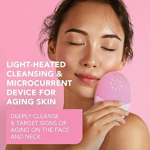 Щітка для обличчя FOREO LUNA 4 plus - Інфрачервона терапія ближнього діапазону + LED терапія червоним світлом - Глибоке термальне очищення обличчя - Антивіковий мікрострумовий пристрій для обличчя - Для нормальної шкіри synthetic.ua - Фото 1