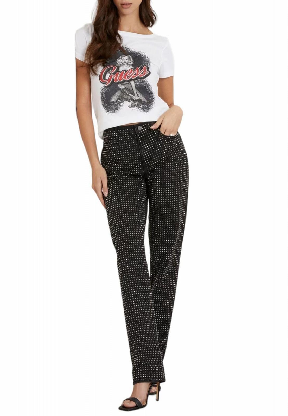 Женская футболка Guess - SS Guess Girl Easy Tee - Белая - S, фото №2