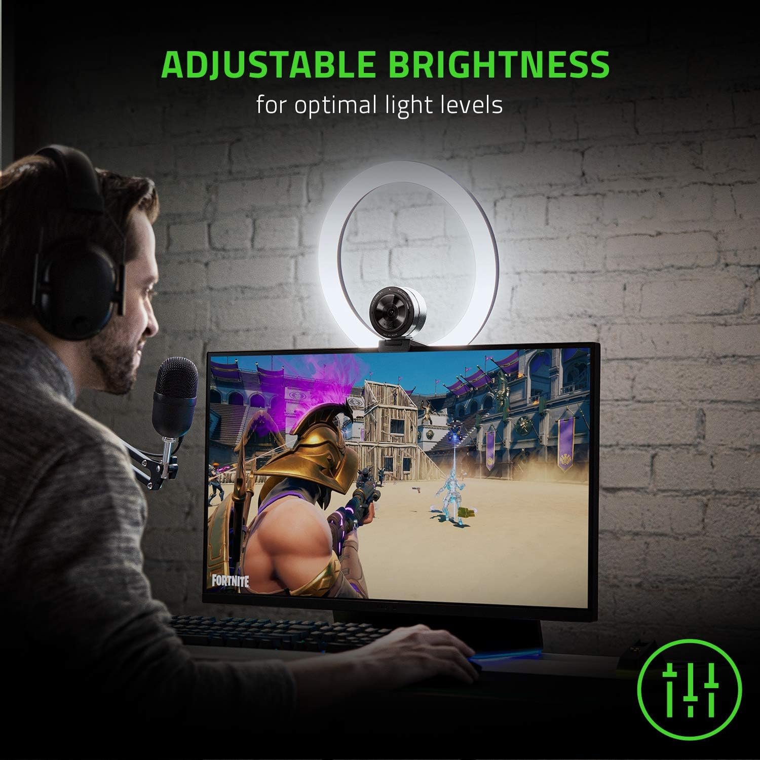 Кільцева LED лампа Razer Ring Light Чорний, фото №6