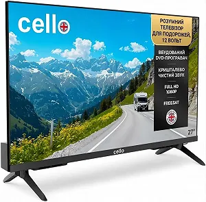 Телевізор 27" Cello C2725WSF-TRAV / Full HD / 60 Гц / LED / WebOS / Wi-Fi / Bluetooth / T2 / DVD synthetic.ua - Фото 1