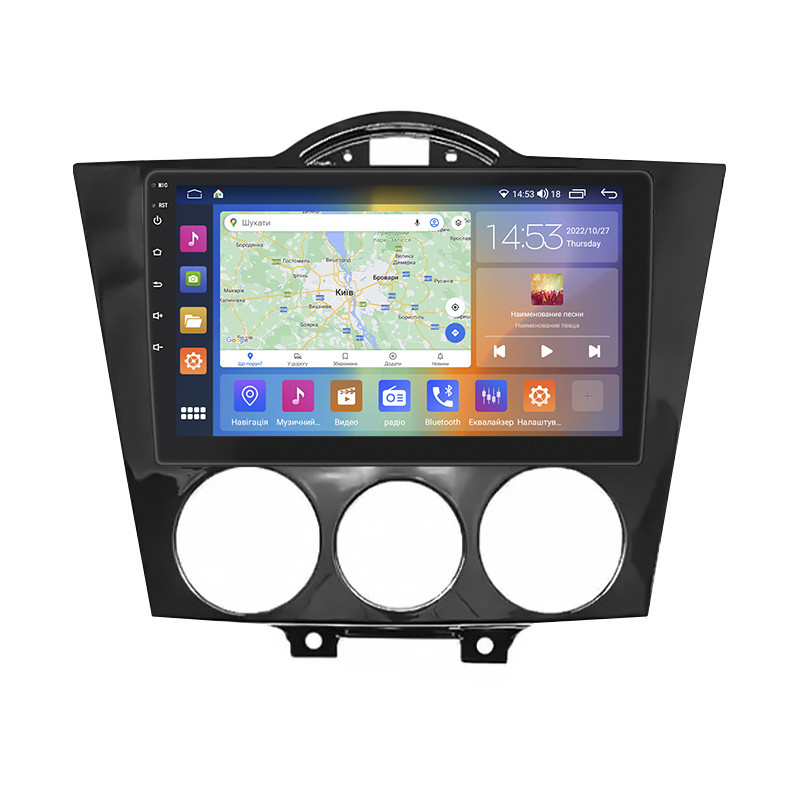 Станна магнітола Lesko Mazda RX-8 I 2003-2008 IPS 9 2/32Gb CarPlay 4G Wi-Fi GPS Prime (10716-56160), фото №1