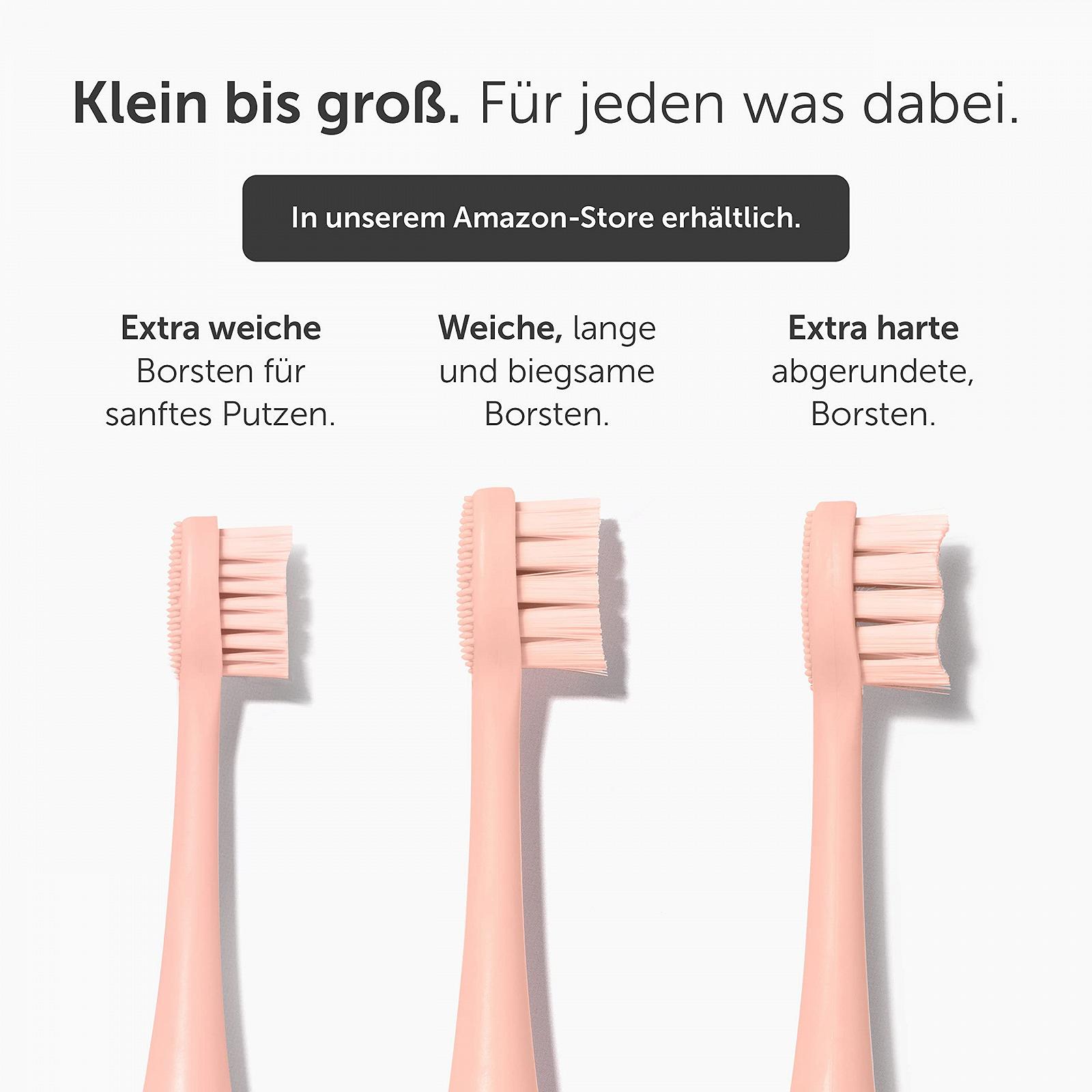 Змінні насадки для звукової зубної щітки Wondersmile Жорсткі Atomic Rose (4 шт.), фото №3