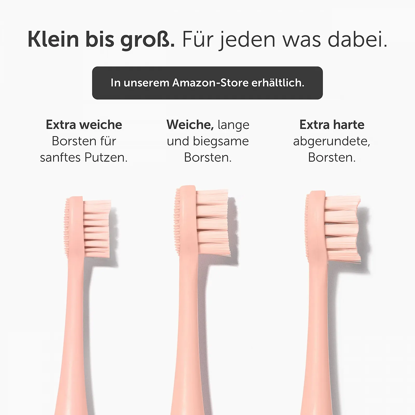 Сменные насадки для звуковой зубной щетки Wondersmile Жесткие Atomic Rose (4 шт.), фото №3