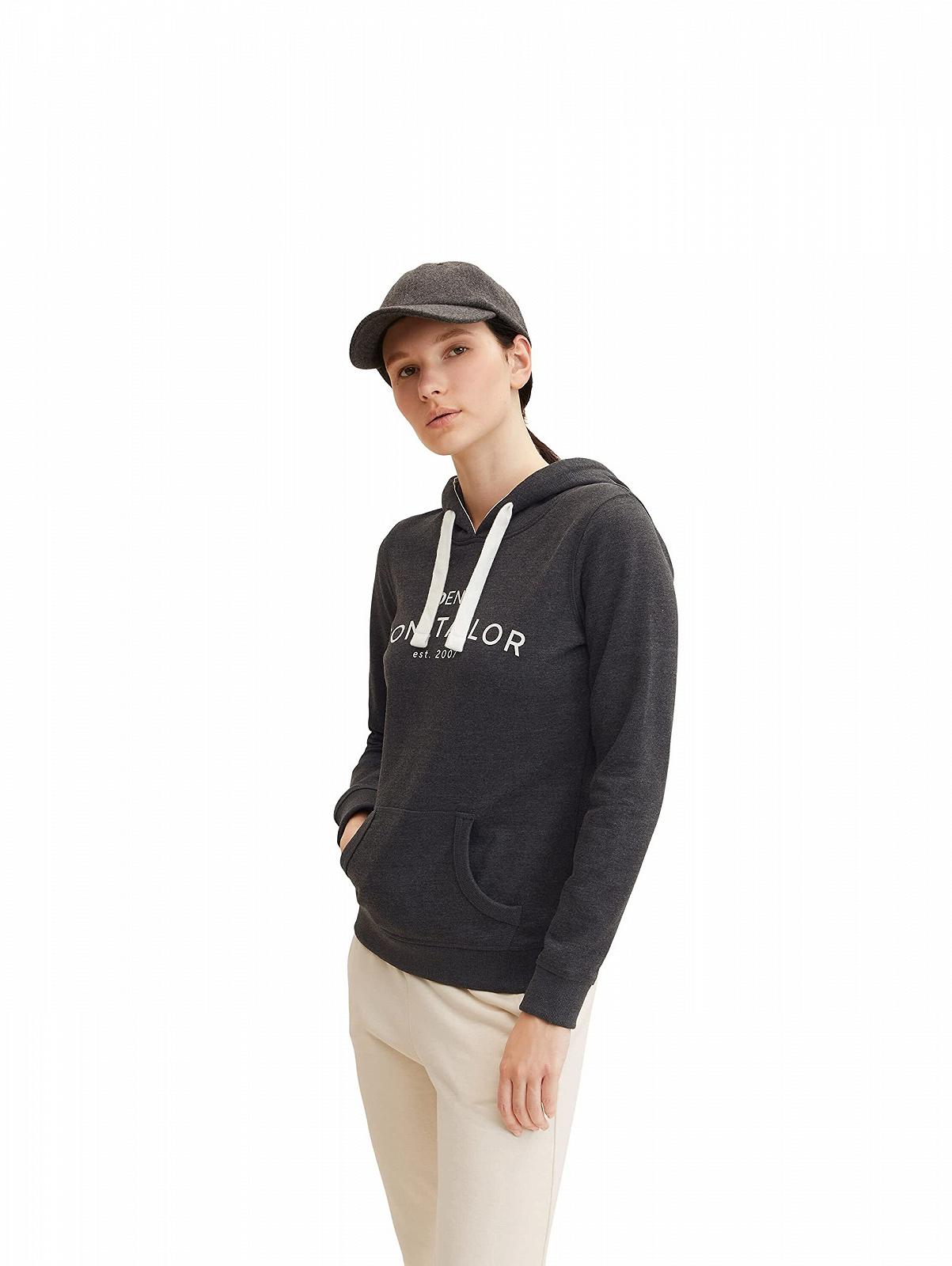 Женское худи TOM TAILOR Denim с логотипом, фото №3