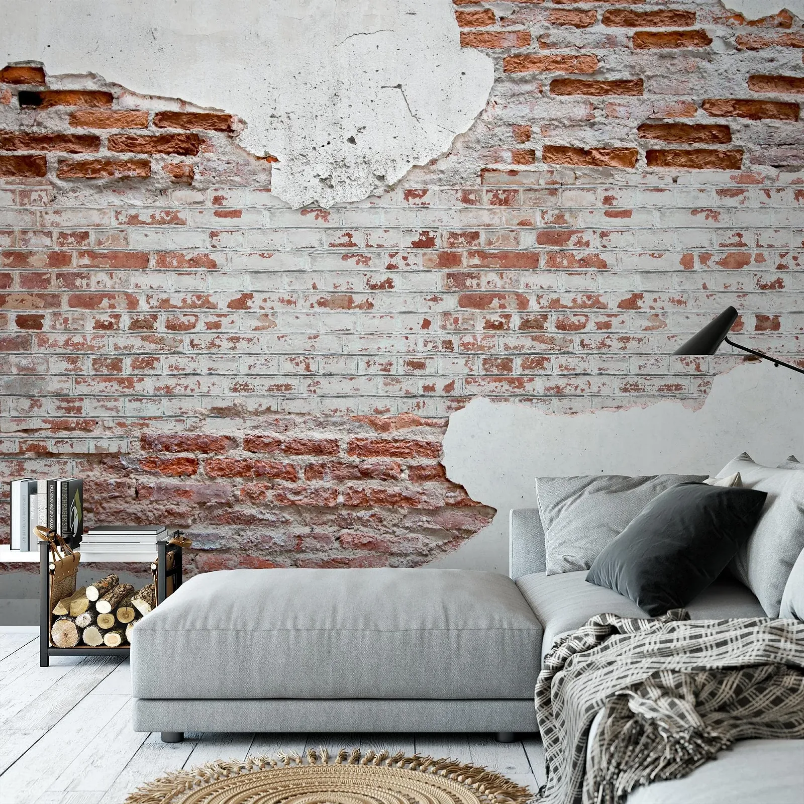 Фотообои Runa Art Stone Wall 9083011a 352 x 250 см XXL White Brown, фото №5