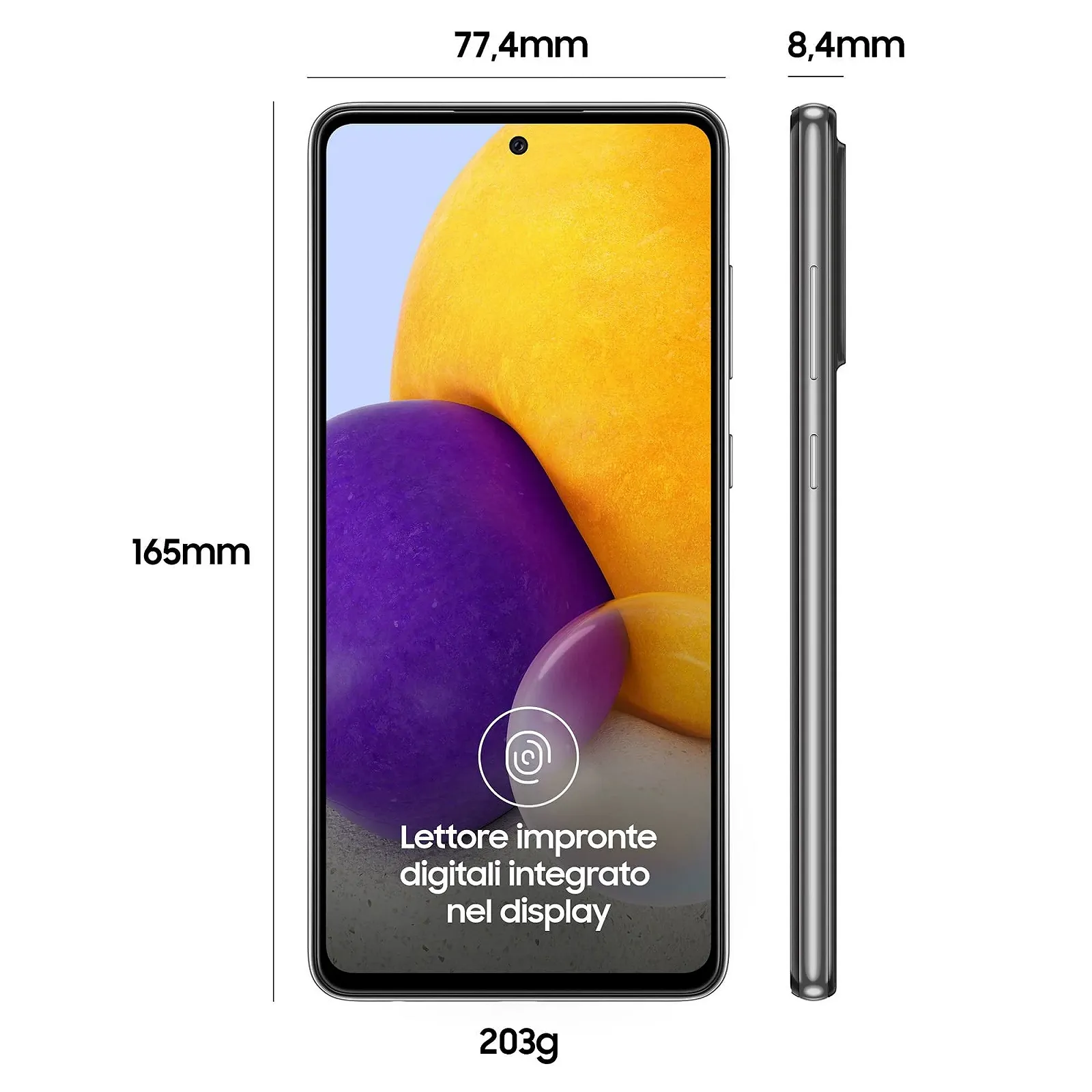 Смартфон Samsung A72 4G 6/128GB Dual SIM Awesome Black, фото №5