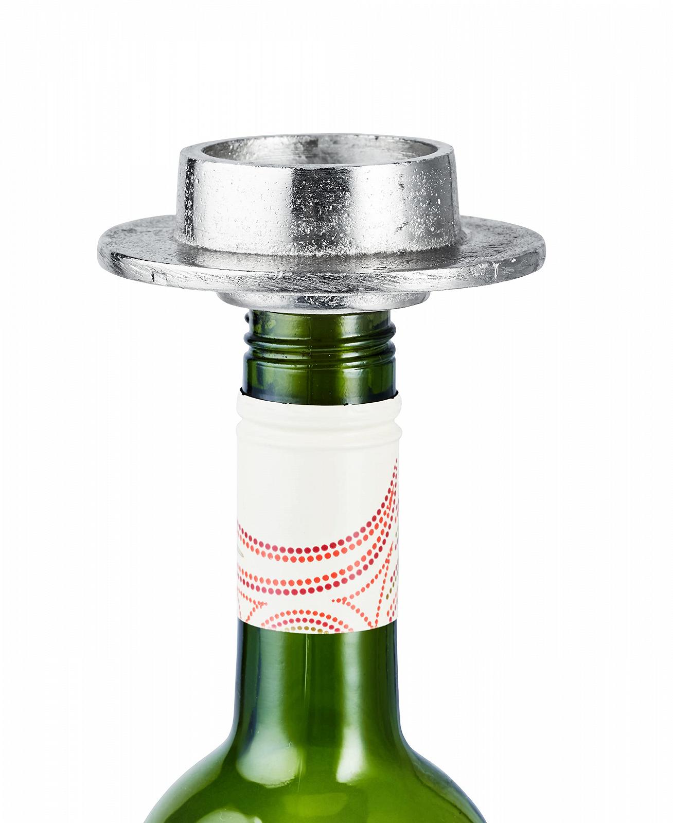 Подсвечник Michael Noll для бутылок вина алюминиевый серебряный для чайных свечей, набор из 5, фото №6 Подсвечник Michael Noll для бутылок вина алюминиевый серебряный для чайных свечей, набор из 5, фото №6