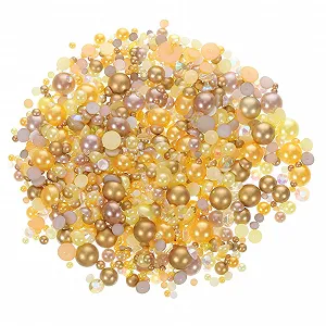 Украшения для ногтей NUOBESTY, полукруг, искусственные жемчужины, 2 шт. synthetic.ua - Фото 1