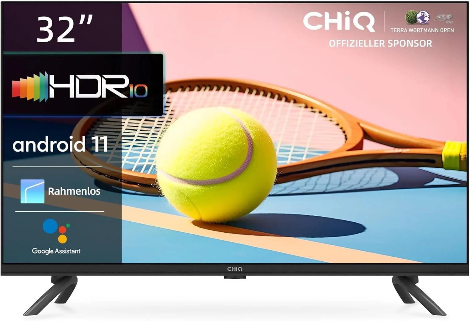 Телевізор 32" CHiQ L32G7L / HD / 60 Гц / LED / Android TV / Wi-Fi / Bluetooth / Т2 / Чорний, фото №1 Телевізор 32" CHiQ L32G7L / HD / 60 Гц / LED / Android TV / Wi-Fi / Bluetooth / Т2 / Чорний, фото №1