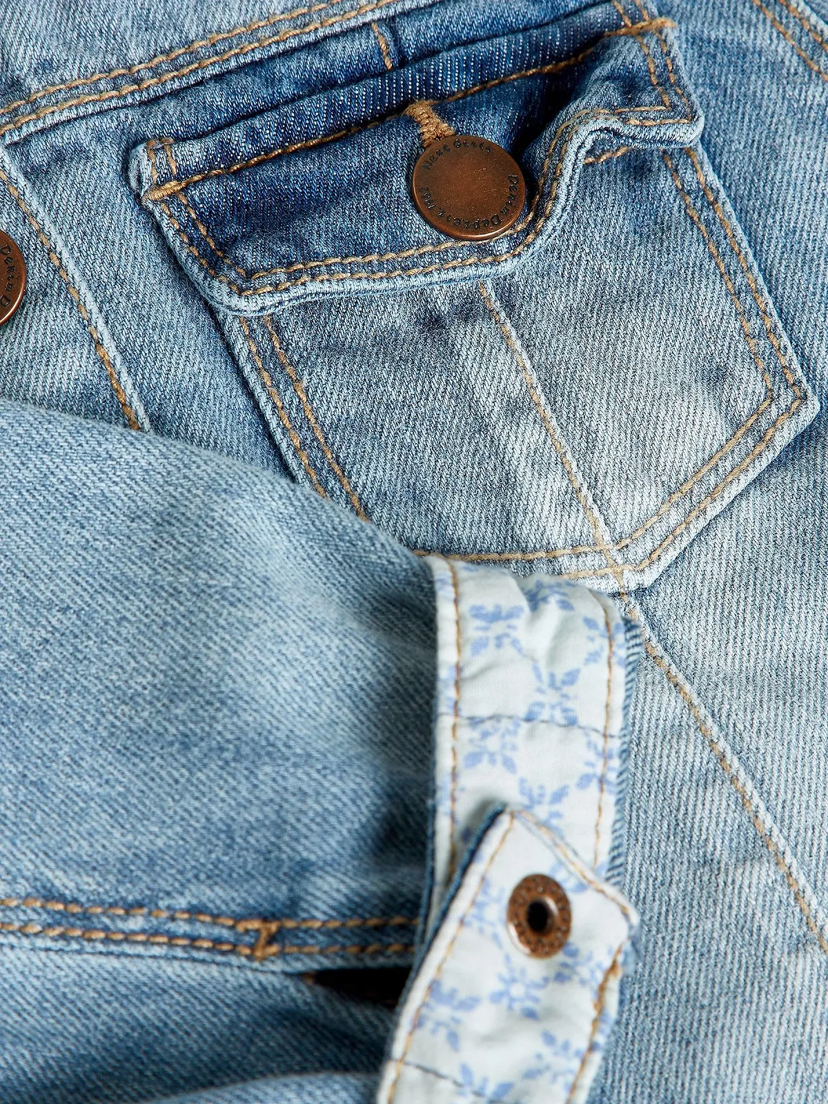 Джинсова куртка next для дівчаток, фото №4