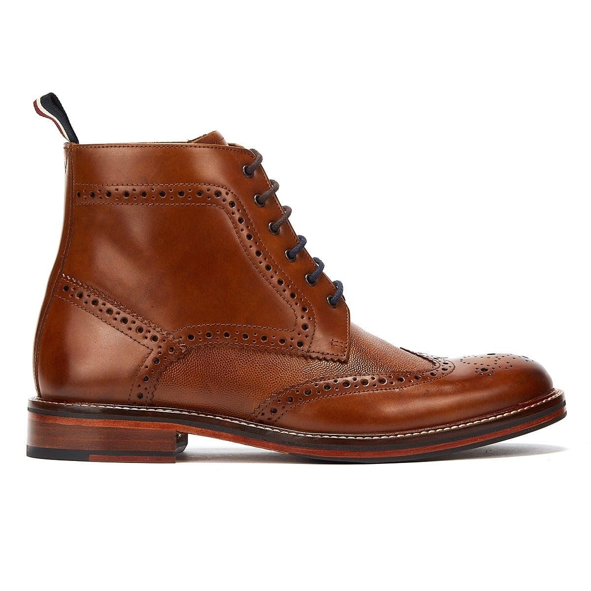 Ботинки Ben Sherman Alfred Brogue Коричневые Кожаные Мужские, фото №5